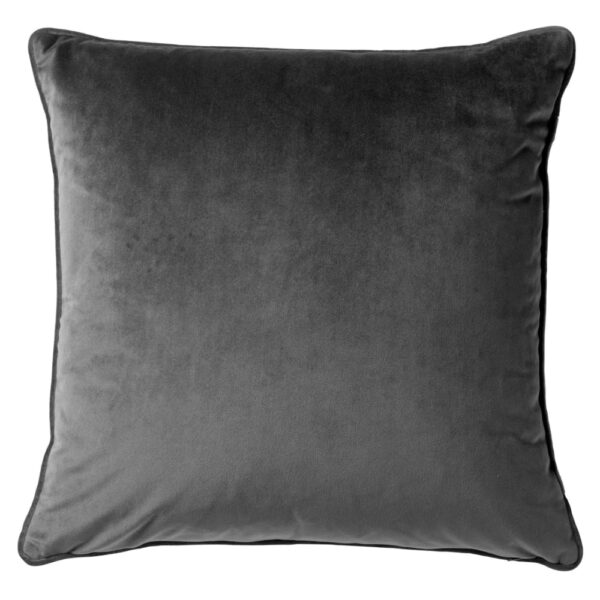 Coussin Dutch Decor Antraciet carré anthracite avec fermeture éclair