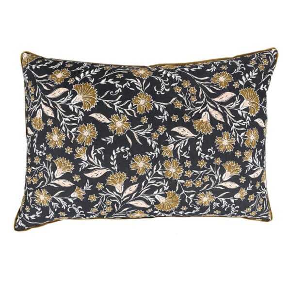 Coussin décoratif Today imprimé bronze en coton, format rectangulaire pour canapé