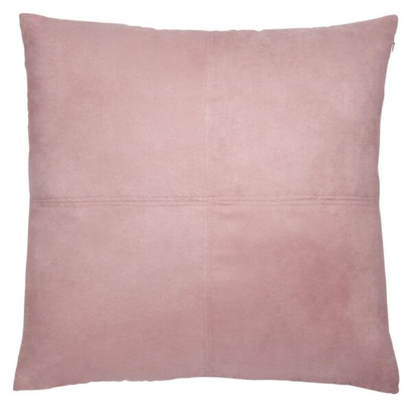 Coussin effet suédine Maisons du Monde rose au format 60 x 60 cm