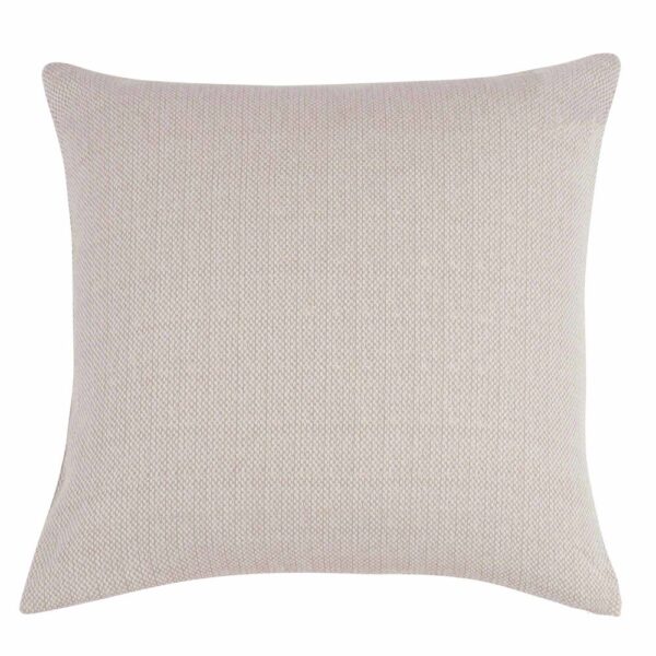 Coussin Maisons du Monde carré aux teintes taupe et argentée