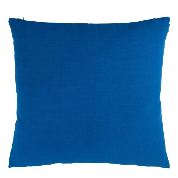 Coussin Maisons du Monde OLARIO bleu texturé, format carré pour salon