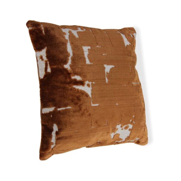 Coussin en polyester Interior's marron aux dimensions annoncées de 40 × 40 × 8 cm