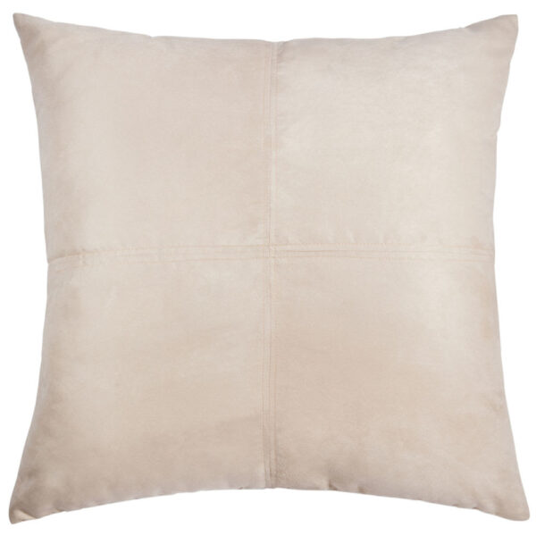 Coussin Maisons du Monde écru en suédine, carré, format 40 x 40 cm
