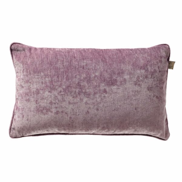 Coussin Dutch Decor LEWY rectangulaire violet grisé uni sur fond clair