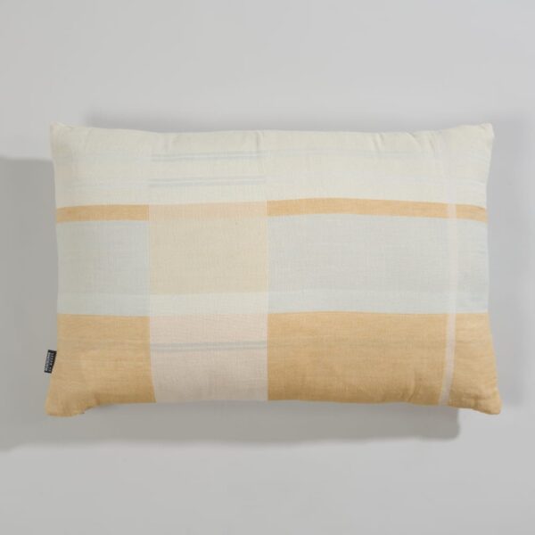 Coussin Maisons du Monde ESTIRA à motif géométrique tricolore en coton