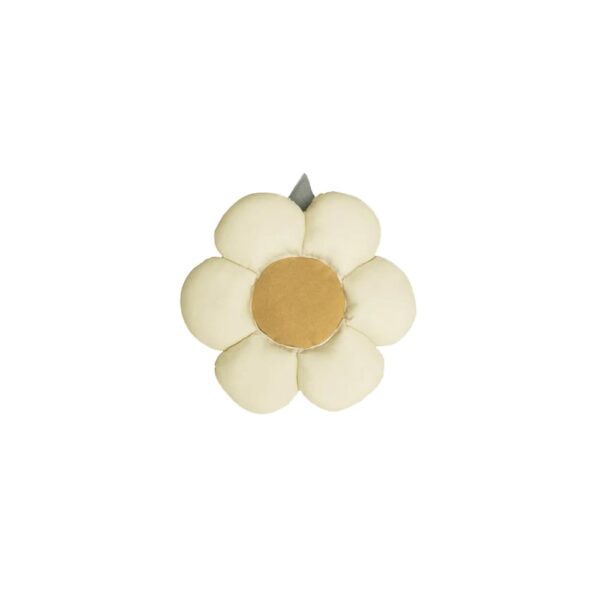 Le coussin Little Daisy Lorena Canals en fleur, avec pétales naturels et centre miel
