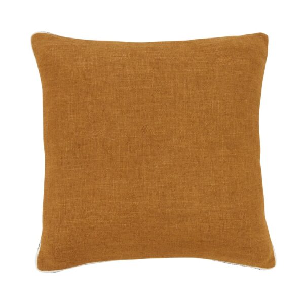 Coussin Maisons du Monde Berja tissé bronze en viscose et lin
