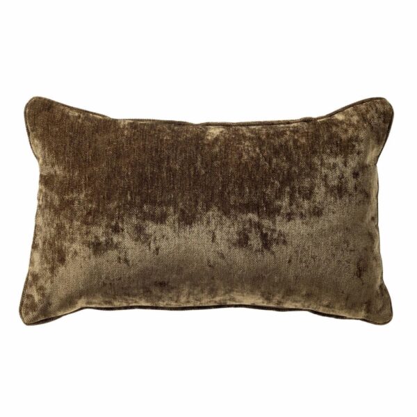 Coussin Dutch Decor Lewy rectangulaire en velours brillant vert olive