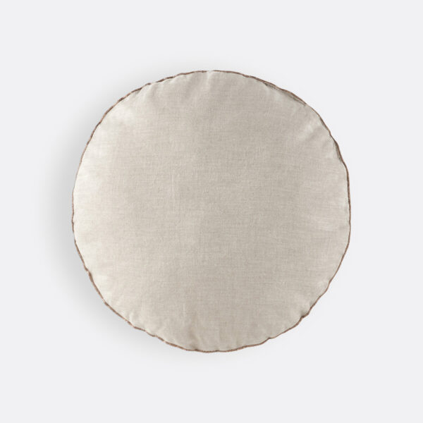 Coussin rond Onega LA REDOUTE INTERIEURS avec biais doré