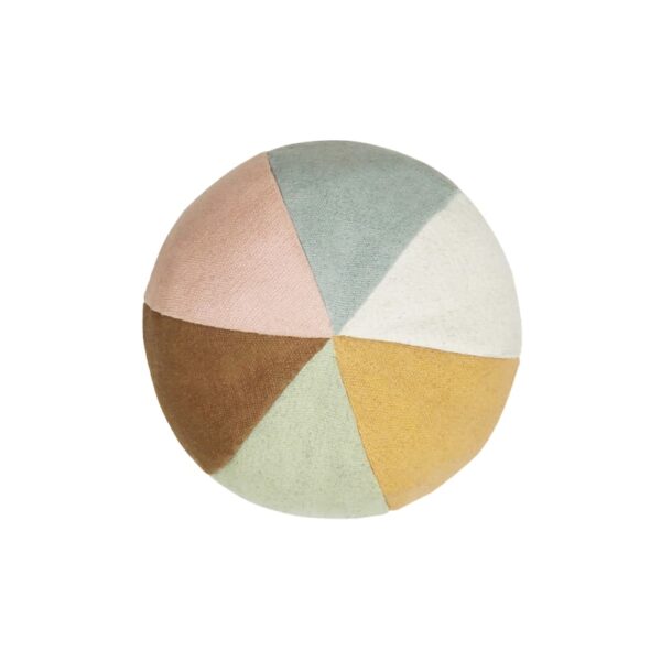 Coussin ballon Lorena Canals multicolore composé de toile de coton et polyfill
