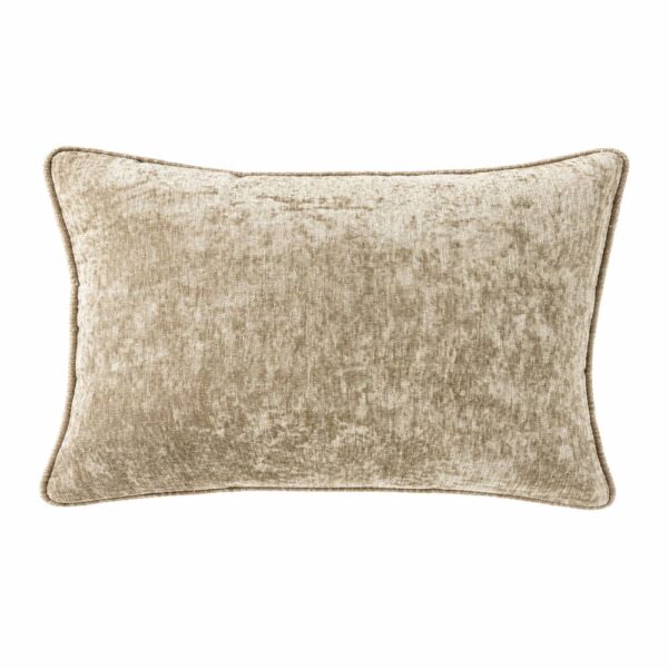 Coussin Dutch Decor LEWY rectangulaire beige uni avec garnissage inclus