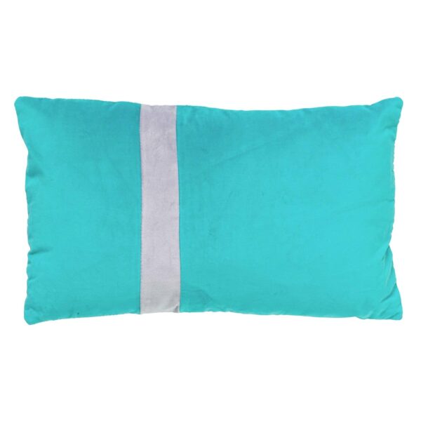 Coussin Pippa Dutch Decor bleu rayé, format allongé et enveloppe en coton