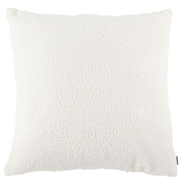 Coussin Maisons du Monde MULTO carré à bouclettes, teinte écrue pour canapé ou lit