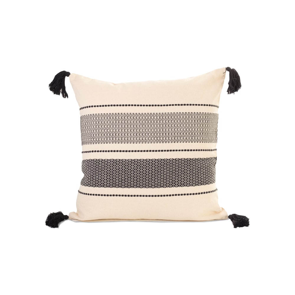 Coussin coton Morphea décoratif présenté comme un accessoire pour canapé ou lit