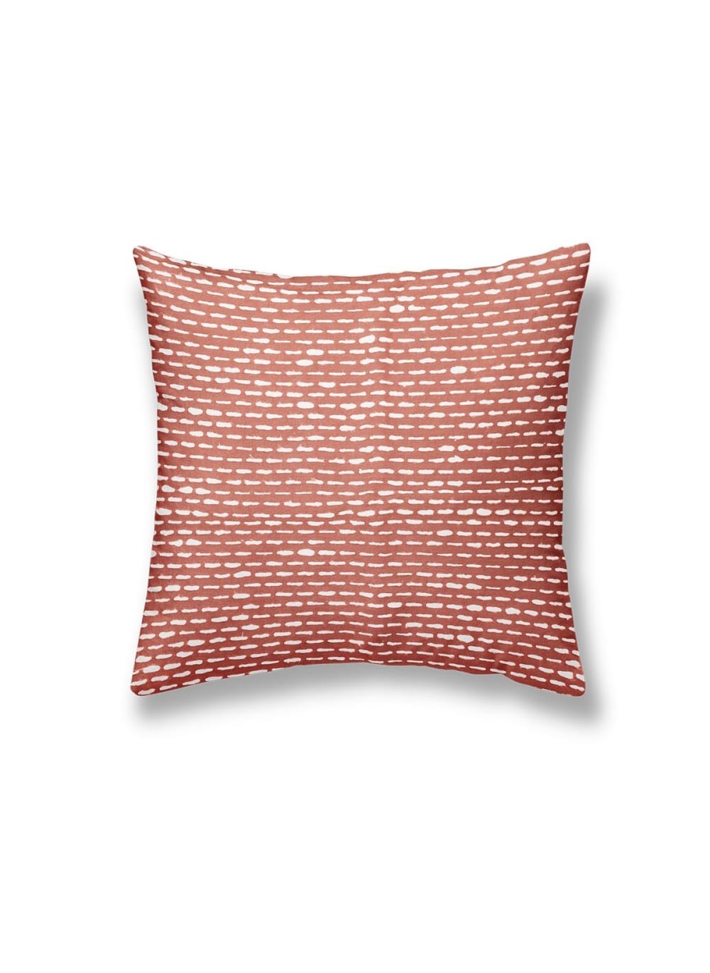 Coussin Today Désert Chik rouge chiné bicolore en coton carré — vue 5
