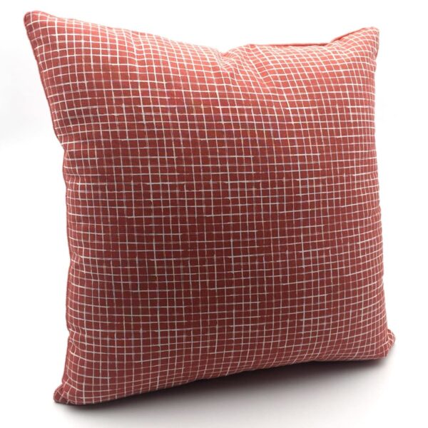 Coussin décoratif Today Terra Rosa à imprimé carreaux multicolore en coton
