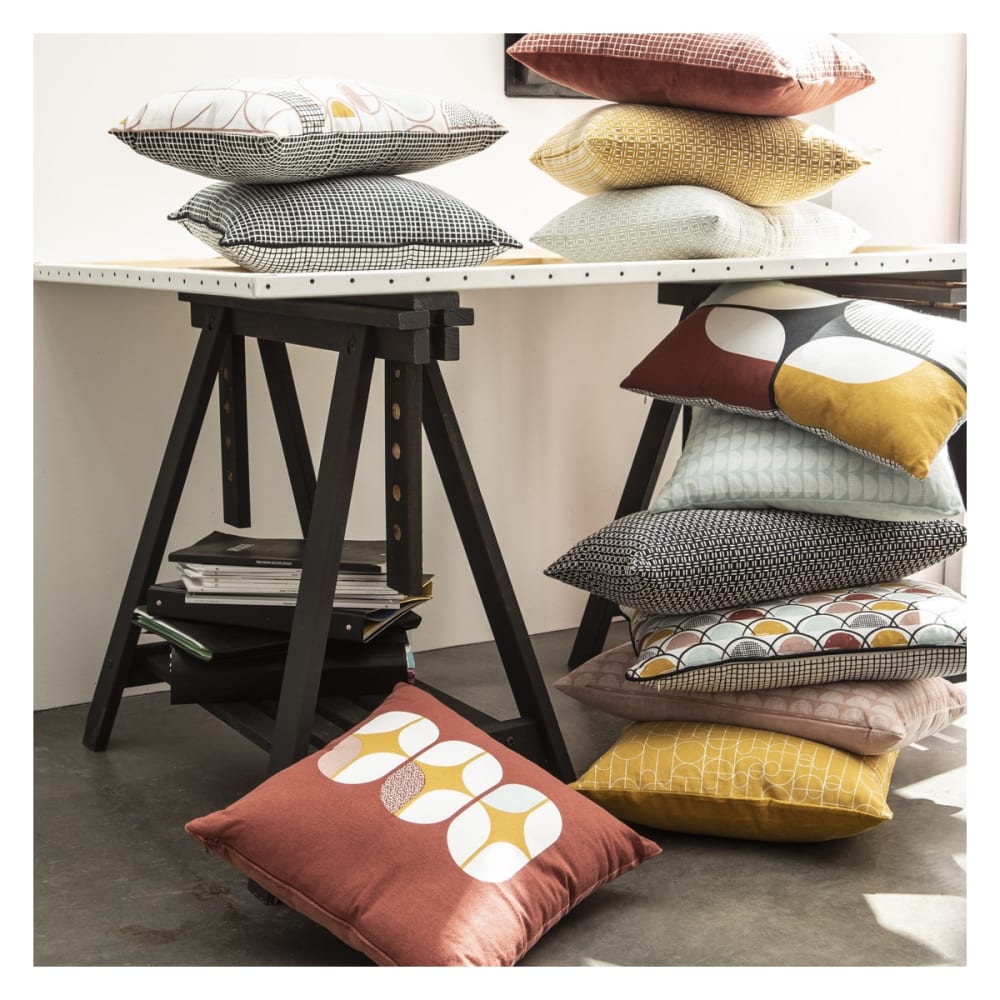 Coussin décoratif Today Terra Rosa carré imprimé multicolore avec housse en coton — vue 3