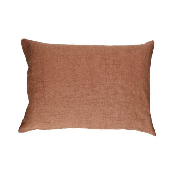 Coussin Pomax Basics couleur cannelle, format rectangulaire 70 x 50 cm