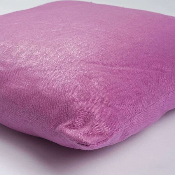 Coussin The Deco Factory rose irisé en coton, lin et lurex