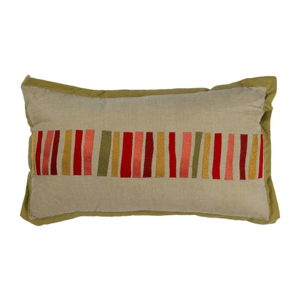 Coussin The Deco Factory en coton à rayures multicolores, format allongé — vue 2