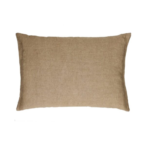 Coussin Pomax ocre au format 70 x 50 cm pour canapé ou lit