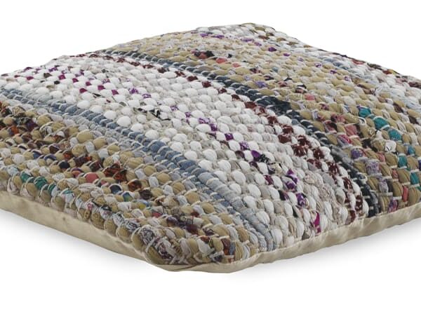 Coussin GEESE HOME multicolore en coton, jute et polyester, format carré