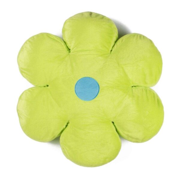 Coussin fleur The Deco Factory vert anis à forme florale décorative