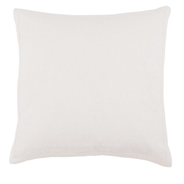 Coussin lin coton Maisons du Monde blanc avec galon décoratif