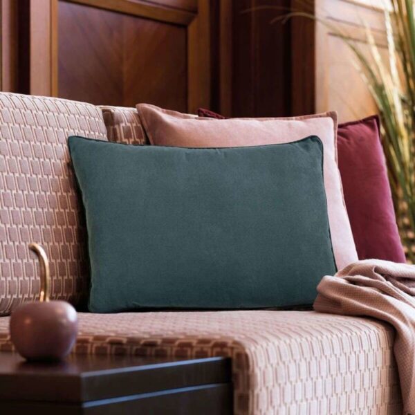 Coussin The Deco Factory SUEDEN gris carbone rectangulaire au toucher suédine
