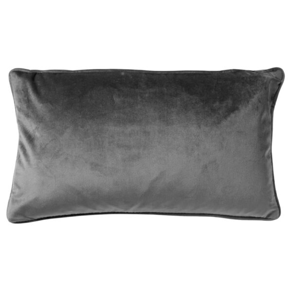 Coussin Finn Dutch Decor gris rectangulaire avec garnissage et fermeture éclair