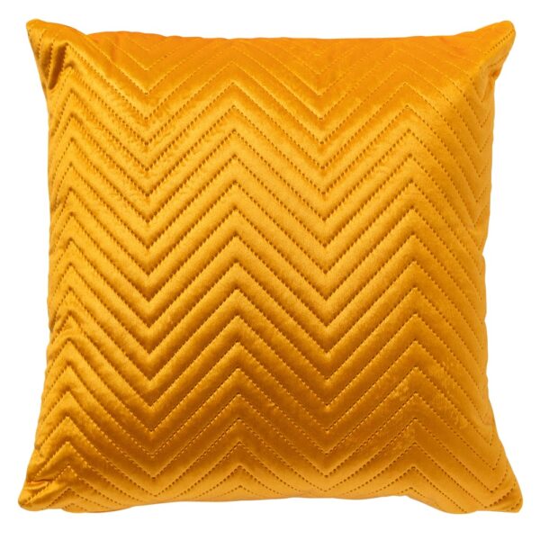 Coussin Dutch Decor Duke jaune carré avec intérieur et fermeture éclair