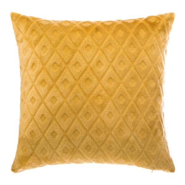 Coussin Decoratie Flan 3D Losange jaune carré à motif géométrique