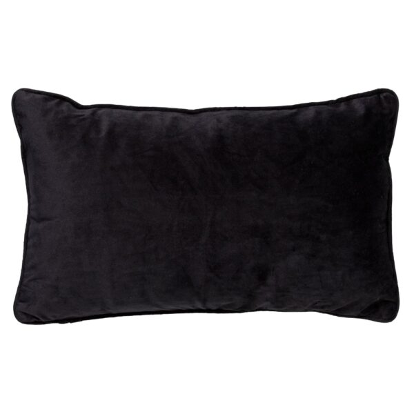Coussin décoratif Dutch Decor Finn noir uni au format rectangulaire