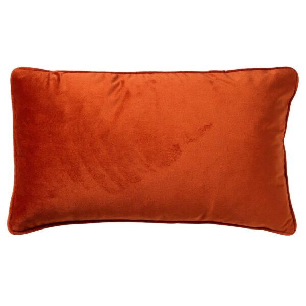 Coussin décoratif Dutch Decor Finn orange uni, format rectangulaire pour canapé ou lit