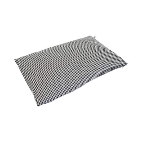 Coussin Decoclico Romy rectangulaire en coton imprimé noir et blanc