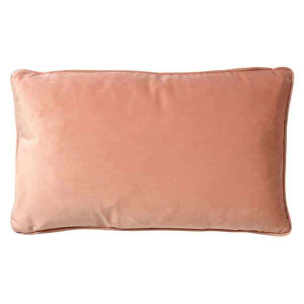 Coussin Dutch Decor Finn rose rectangulaire avec fermeture éclair et garnissage inclus
