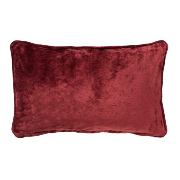 Coussin Hoii Chloé rectangulaire rouge en velours de viscose