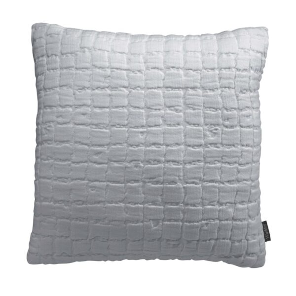 Coussin Swani Vivaraise carré en coton avec finition stonewashed