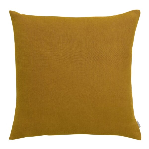 Coussin uni Zeff Vivaraise carré en lin et coton, format 45 x 45 cm