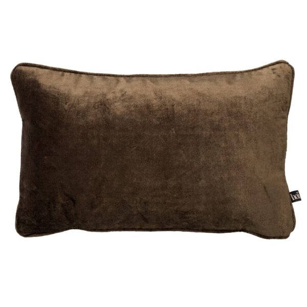 Coussin Hoii Chloe vert en velours de viscose, format rectangulaire