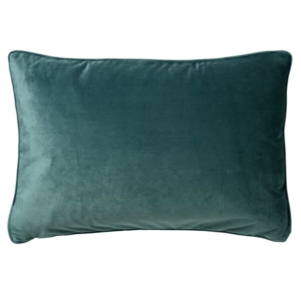 Coussin Dutch Decor Finn vert au format rectangulaire avec garnissage inclus