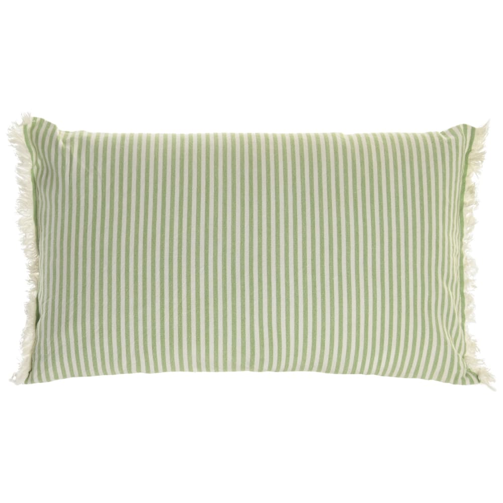 Lot de deux coussins en coton NIYLO verts, format 50 x 30 cm — vue 4